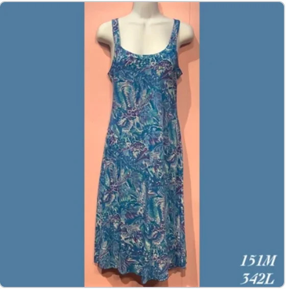 151M - 342L , Bias strap dress tea length