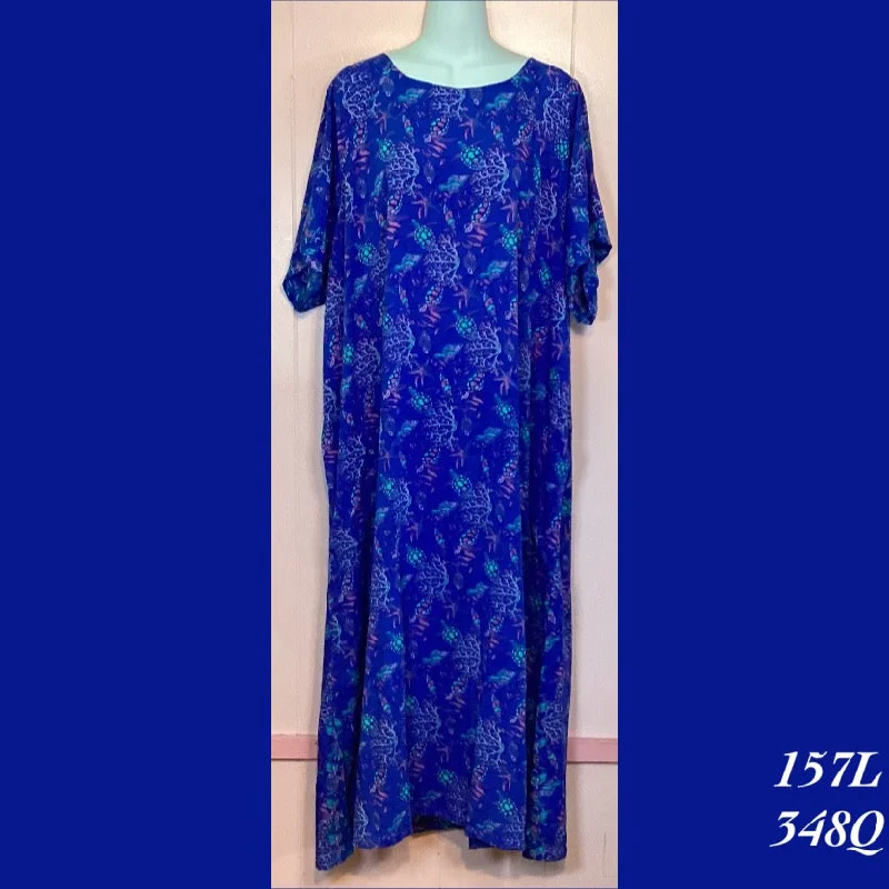 157L  -348Q , Raglan Sleeve Dress with pockets