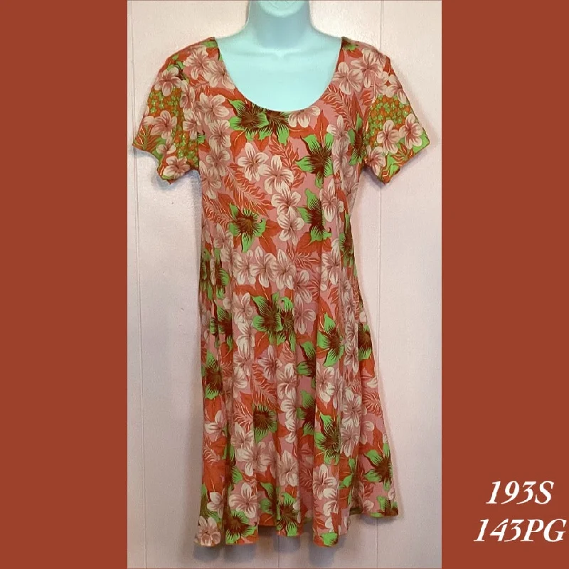 193S - 143PG , Cap sleeved bias cut dress