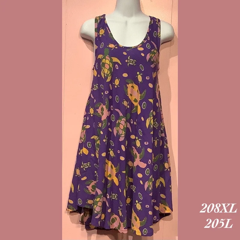 208XL - 205L , Swing tank dress with pockets