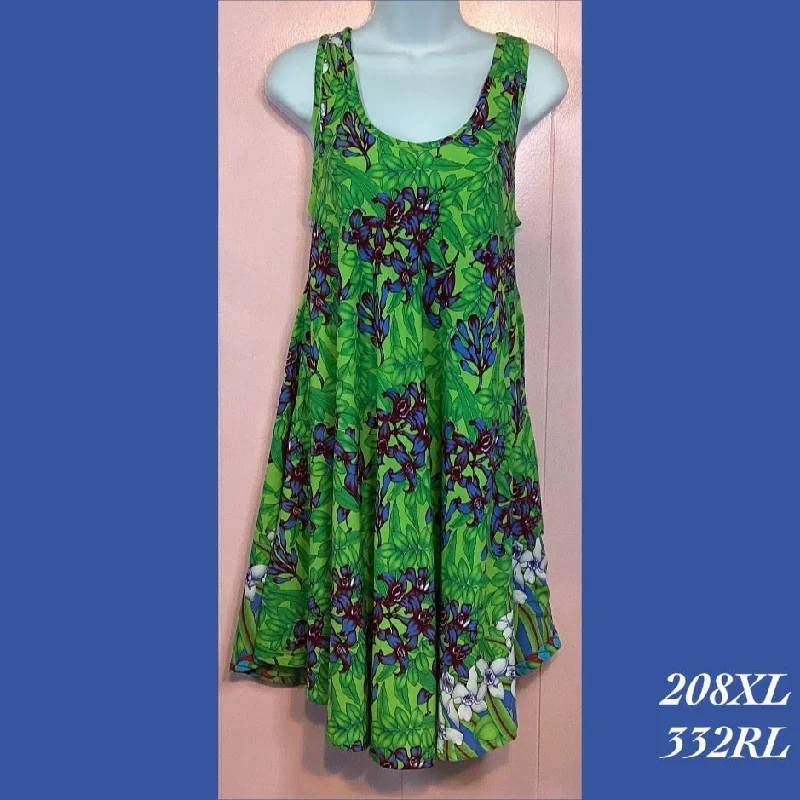 208XL - 332RL , Swing tank dress with pockets