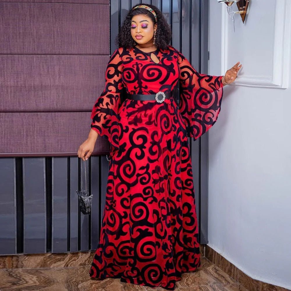Breezy Elegance: African Chiffon Dresses