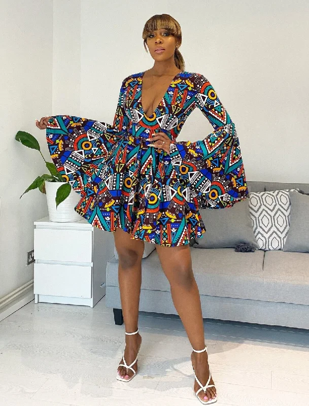 African Print Benina Dress