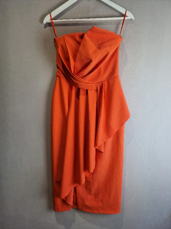 Coast Orange Katie bandeau dress - size 10
