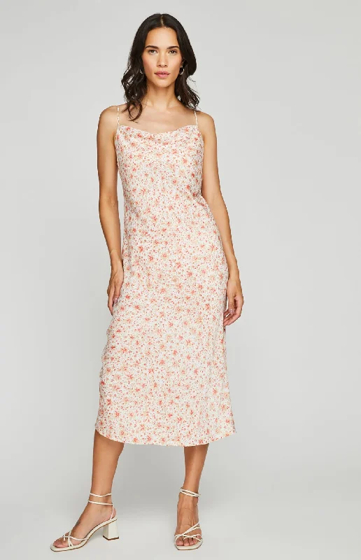 GENTLE FAWN SERENITY DRESS - WHITE DITSY