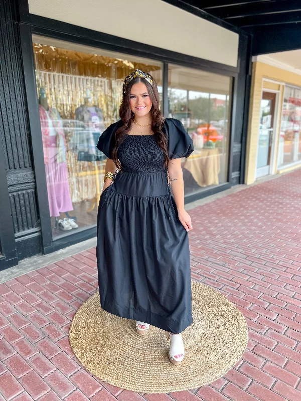 Night On The Town Dress-Black