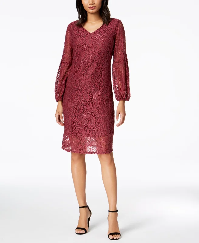 NY Collection Petite Lace A Line Dress