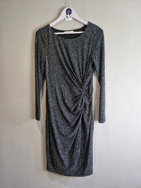Oasis grey sparkly knot front dress - Medium