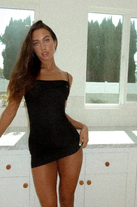 Onyx Shimmer Pool Dress