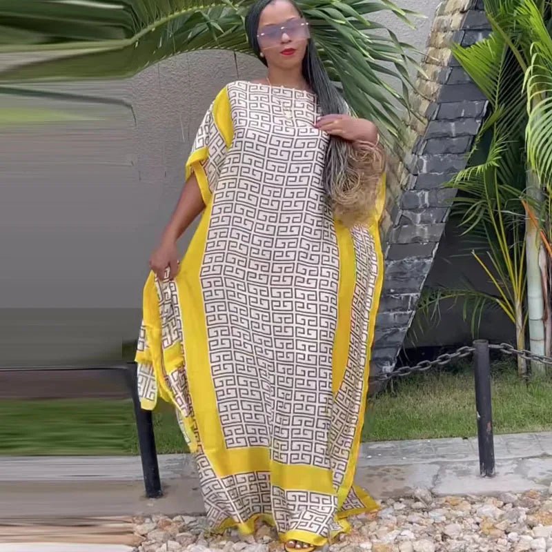 Summer African Dresses for Women – Sexy Oversized Long Print Dress