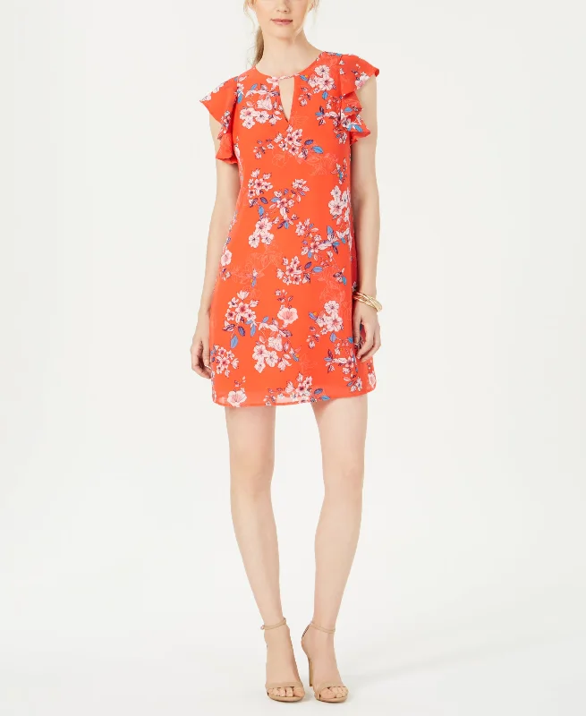 Keyhole Chiffon Dress