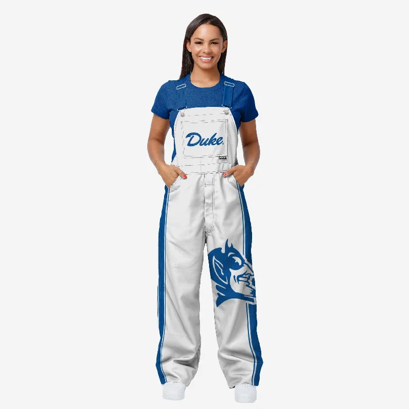 Duke Blue Devils Womens Big Logo Bib Overalls Ripped Street Overalls