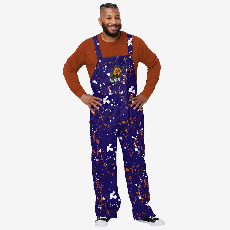 Phoenix Suns Mens Paint Splatter Bib Overalls Soft Modal Overalls