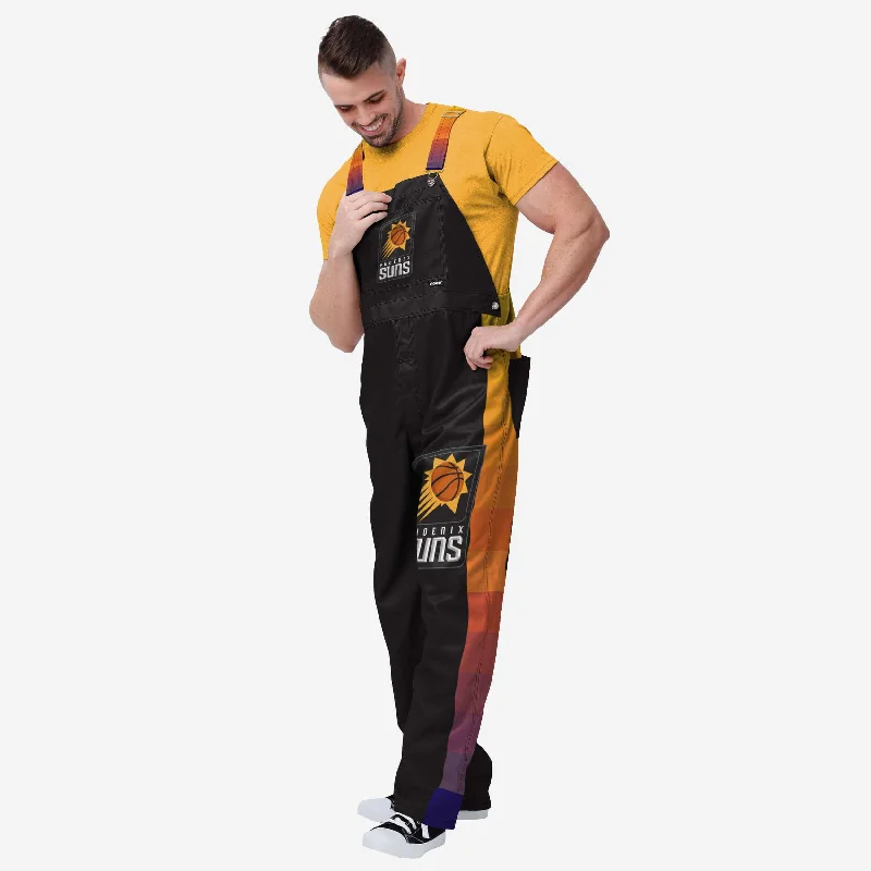 Phoenix Suns Mens Team Stripe Bib Overalls Distressed Denim Overalls