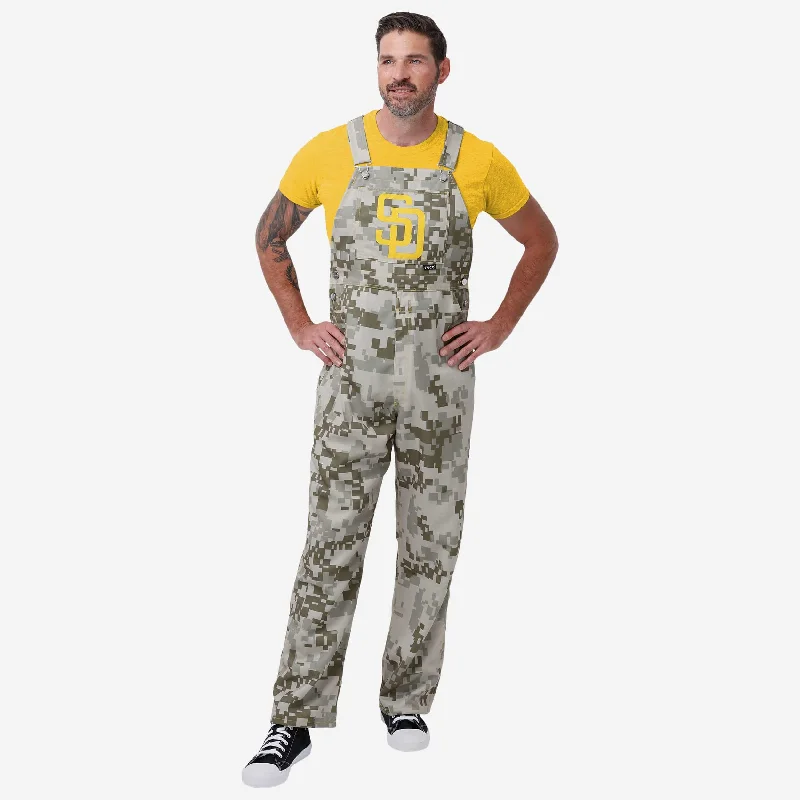 San Diego Padres Mens Digital Camo Thematic Bib Overalls Outdoor Utility Overalls