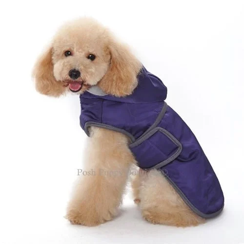 Classic Trench Coat in Purple Elegant Belted Trench Coat