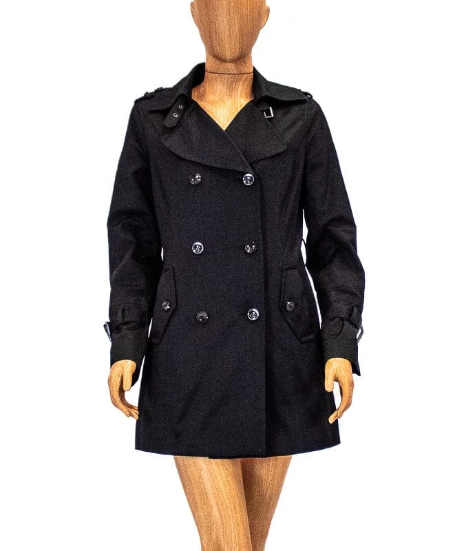 Collared Trench coat Elegant Trench Coat with Pockets