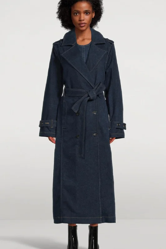 DL1961 - Trench Coat (Cromer) Chic Hooded Wool Trench