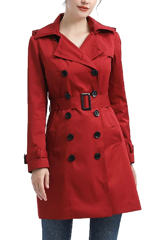 Kimi + Kai Women's "Adley" Waterproof Hooded Trench Coat Classic Tailored Trench Coat Kimi + Kai Women's "Adley" Waterproof Hooded Trench Coat Classic Tailored Trench Coat