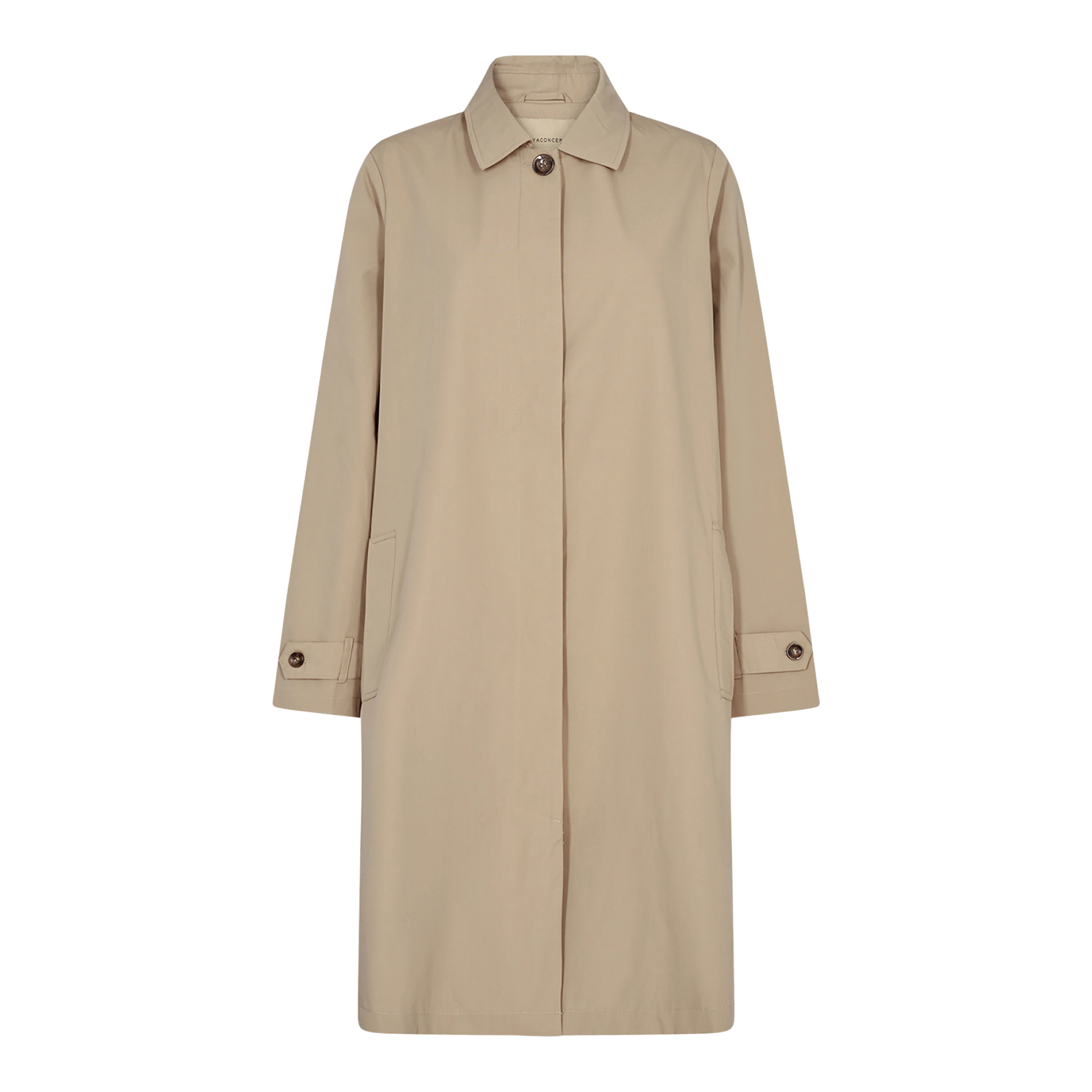 Soya Concept Lora Trench Coat Chic Hooded Wool Trench