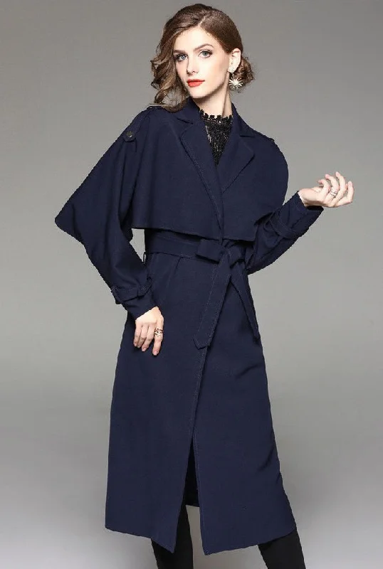New England Trench Coat Fashionable Short Trench Jacket