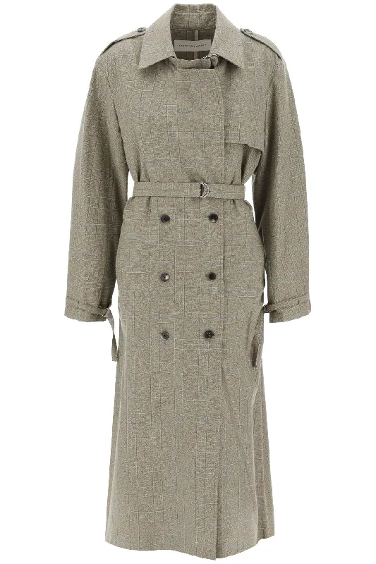 Renwick Trench In Prince Of Wales Casual Trench Coat for Women