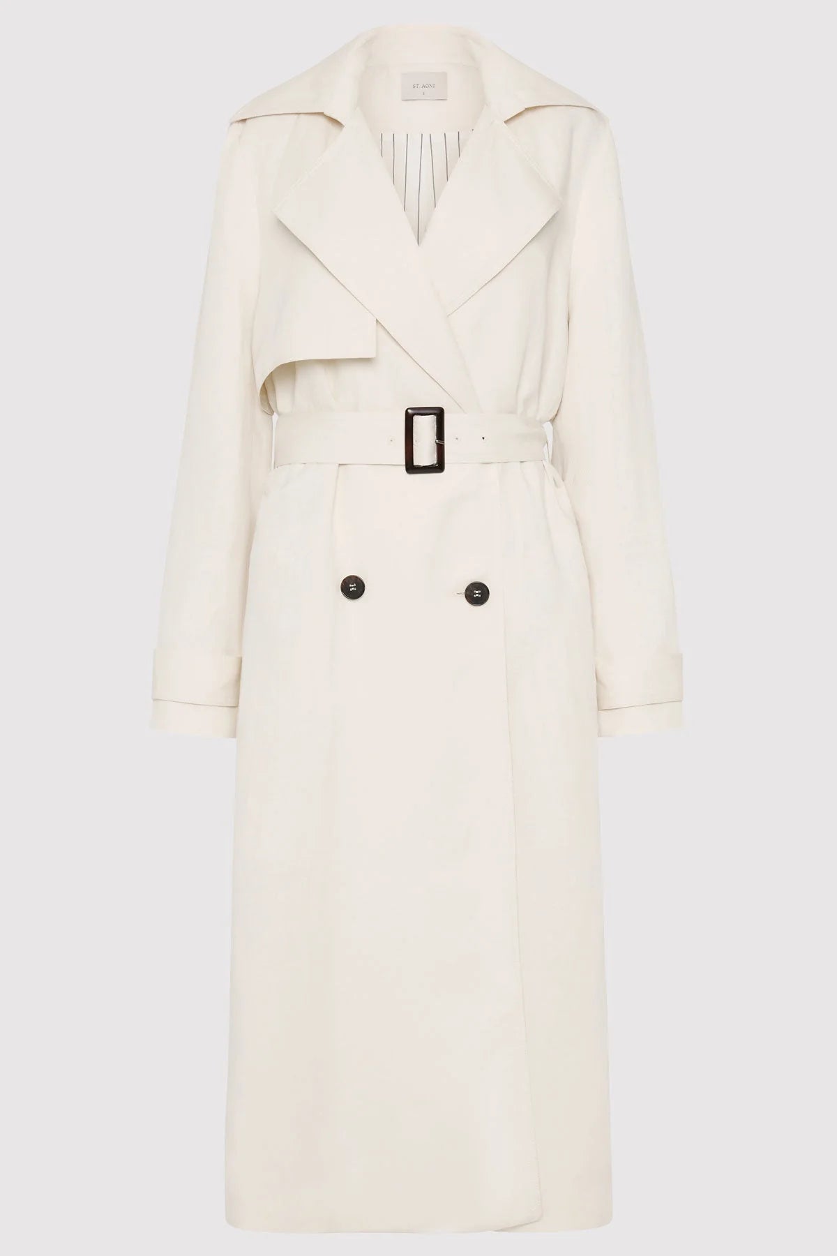 Soft Tailored Trench - Tofu Warm Double-Breasted Trench