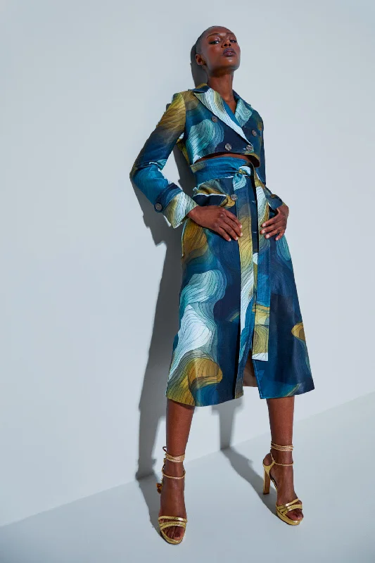 Tiffany Trench Trendy Wide-Cuff Trench Coat