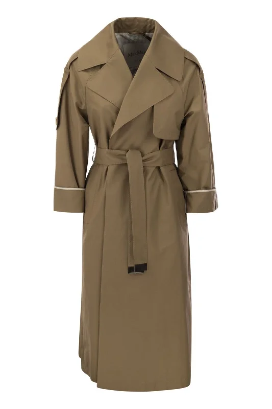 UTRENCH - Anti-drip twill trench coat over Classic Double-Breasted Trench Coat