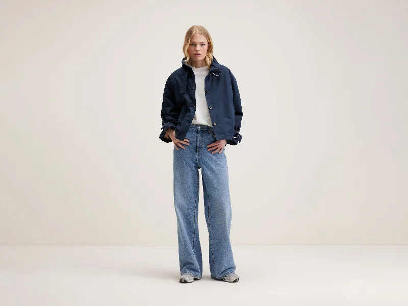 Hubble lined trench (242 / W / AMERICA) Warm Waterproof Trench Coat