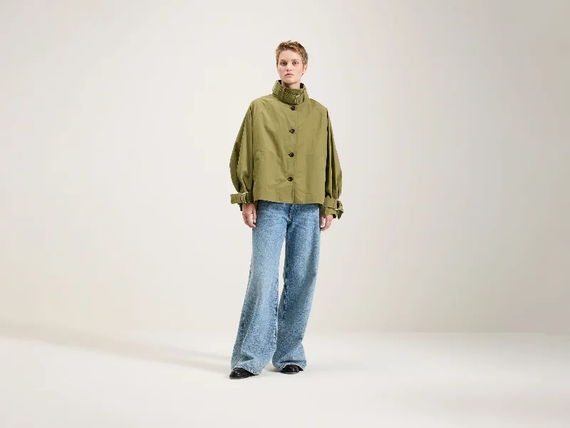 Hubble light trench (242 / W / JEEP) Double-Breasted Belted Trench