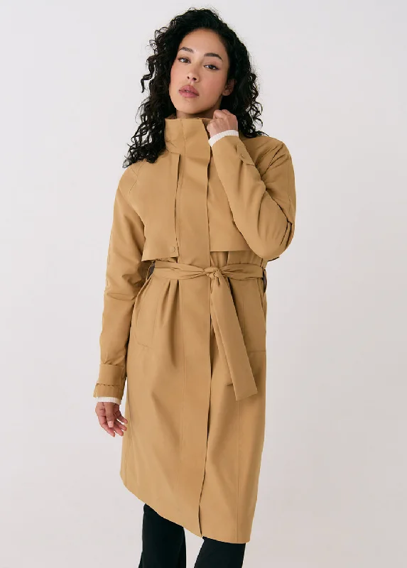 W's Alize Trench Coat Elegant Camel Trench Coat