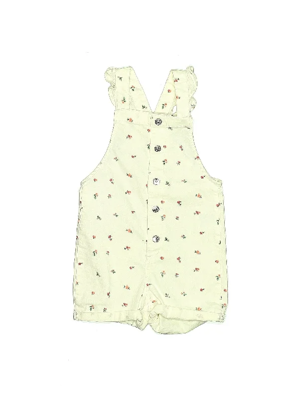 Overalls Short-Sleeve Denim Jumpsuit