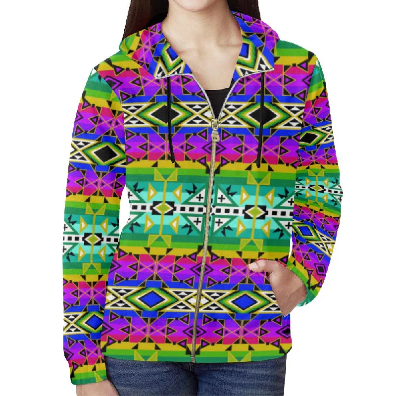 After the Northwest Rain Full Zip Hoodie for Women Hoodie with Drop Shoulder Relaxed Streetwear