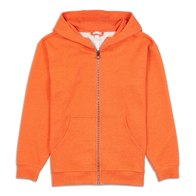 All Yours Full Zip Hoodie - Resale Hoodie with Hem Frayed Vintage Worn
