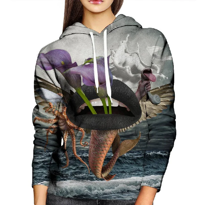 Behind And Beyond Womens Hoodie Hoodie with Set-In Sleeves Structured Classic