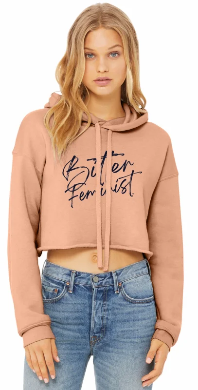 Bitter Feminist Cropped Hoodie