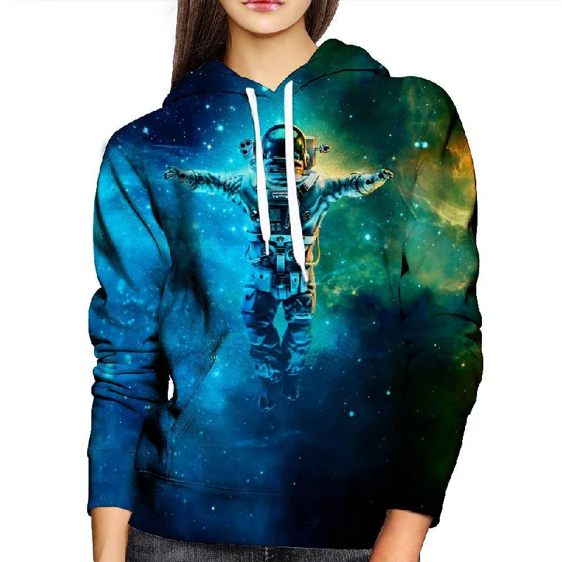 Cosmic Dreams Womens Hoodie Hoodie with Button Classic Timeless