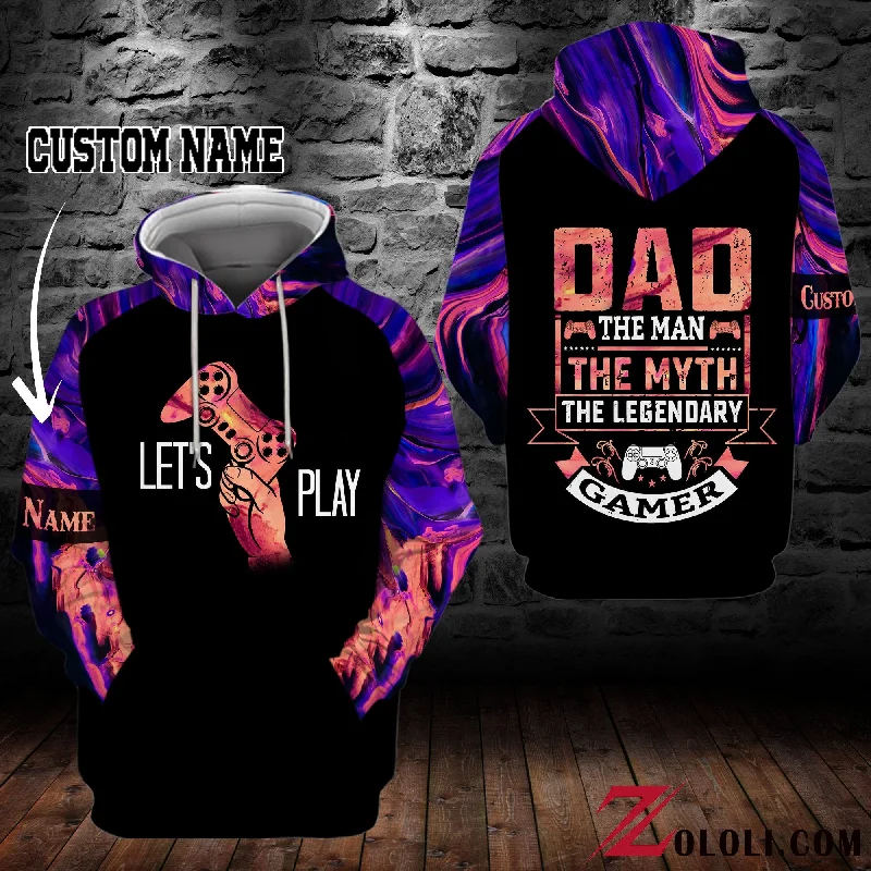 Dad the man the myth the legendary game Hoodie 3D custom LKT