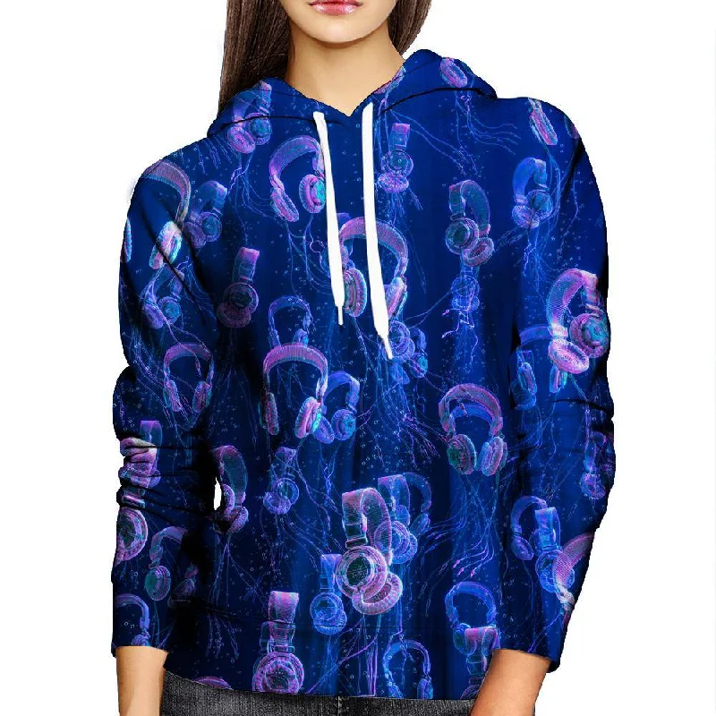 Deep Melody Womens Hoodie Hoodie with Reflective Safety Nightwear