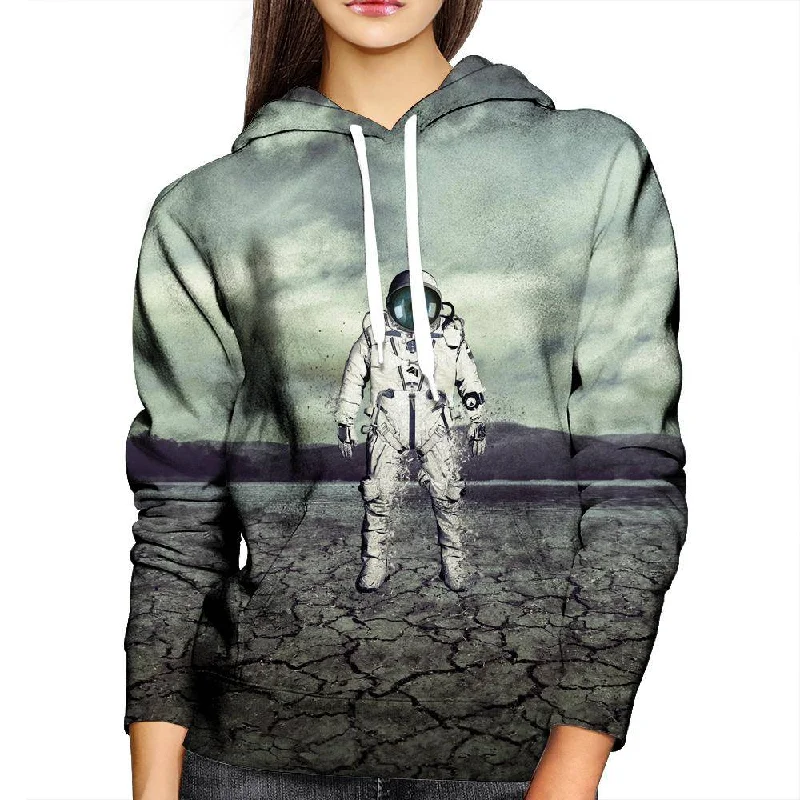 Dust To Dust Womens Hoodie Hoodie with Exposed Zipper Edgy Industrial