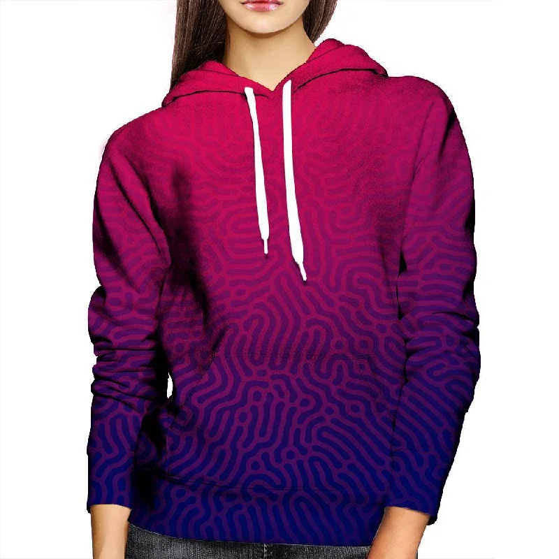 Faded Womens Hoodie Hoodie with Half-Zip Sporty Casual