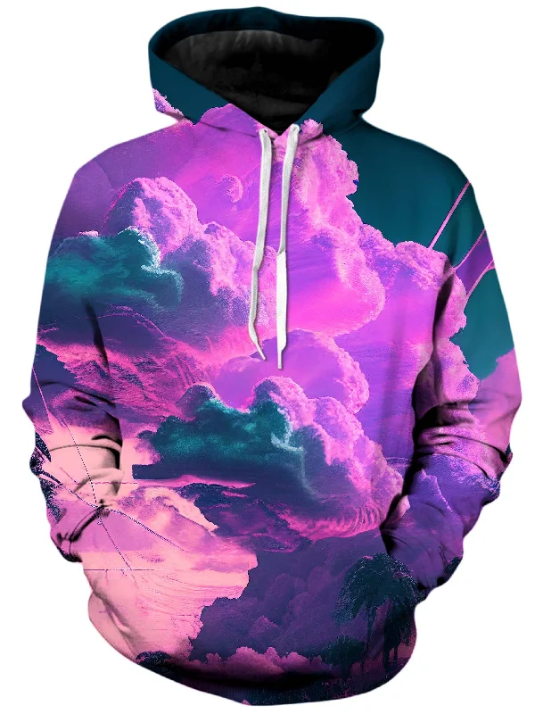 Floating Unisex Hoodie Hoodie with Button Classic Timeless