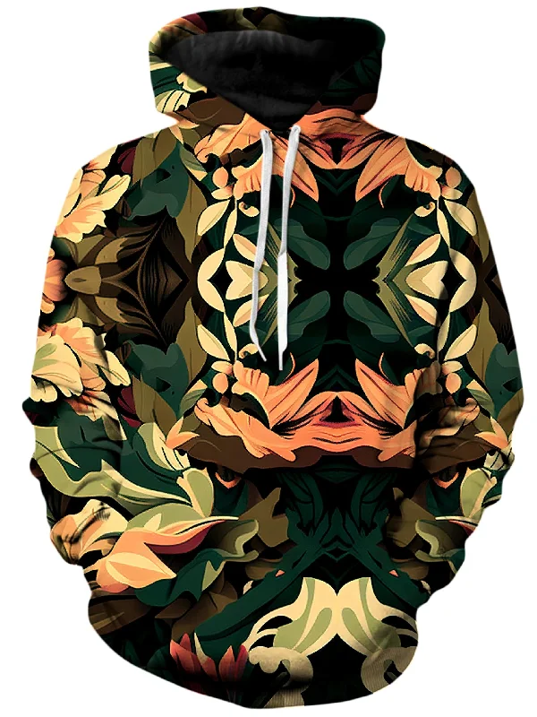 Floral Camo Unisex Hoodie Hoodie with Emblem Brand Identity