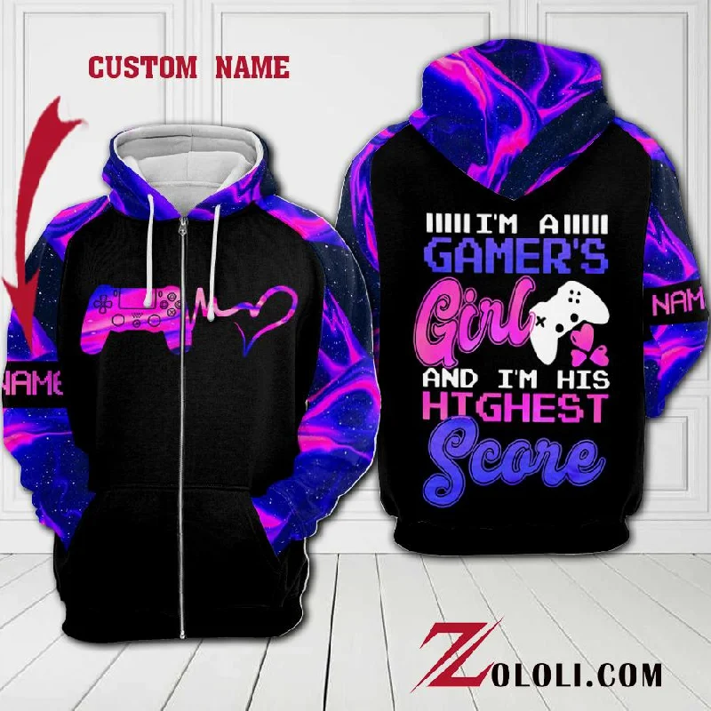 I'm a gamer's girl hoodie 3D Custom TTM