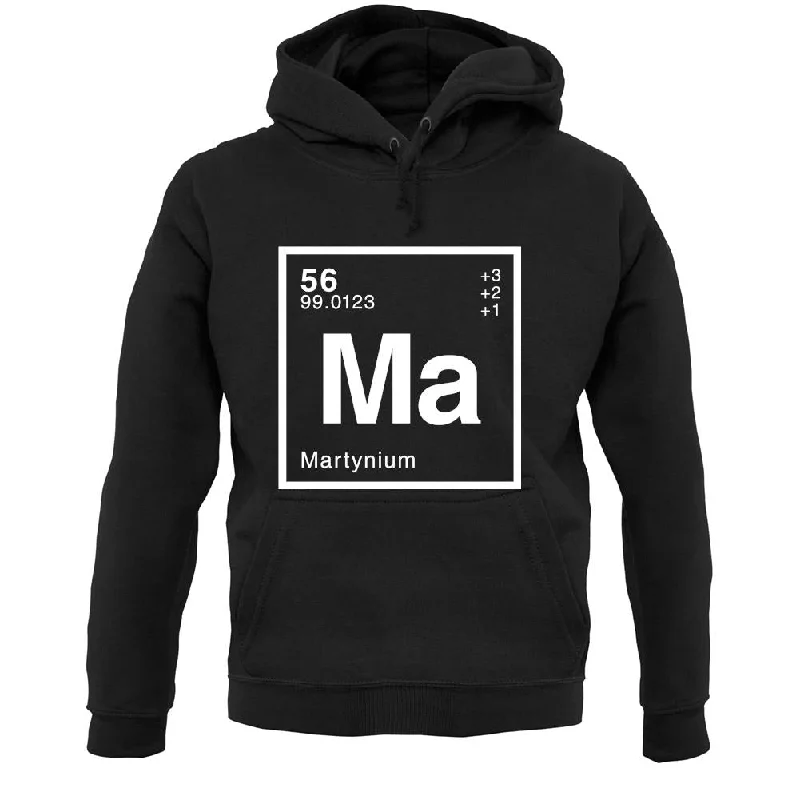 Martyn - Periodic Element Unisex Hoodie Hoodie with Pattern Geometric Abstract