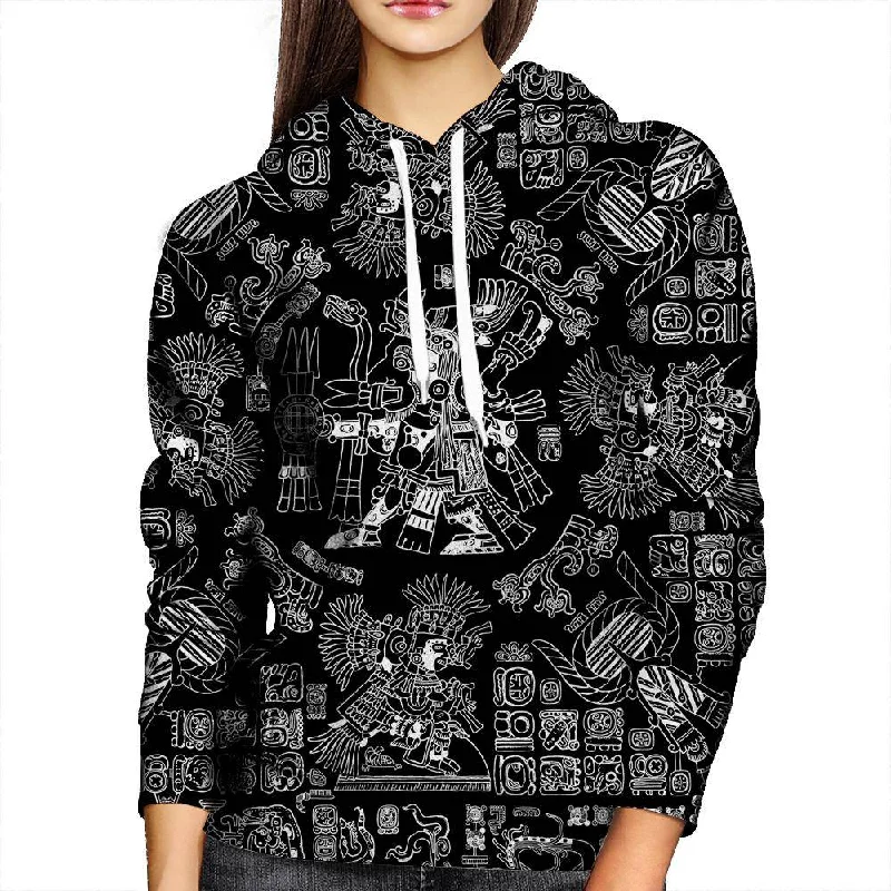 Mayan Spring Womens Hoodie Hoodie with Half-Zip Sporty Casual