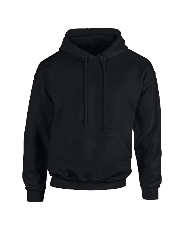 Black Unisex Really Big Pullover Hoodies