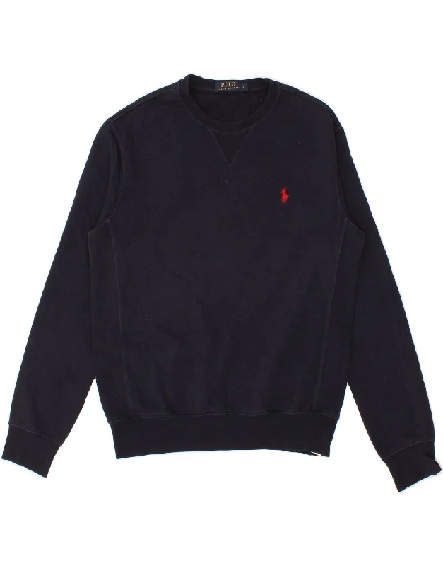 POLO RALPH LAUREN Mens Sweatshirt Jumper Small Navy Blue Cotton Hoodie with Puffed Sleeves Voluminous Trendy POLO RALPH LAUREN Mens Sweatshirt Jumper Small Navy Blue Cotton Hoodie with Puffed Sleeves Voluminous Trendy