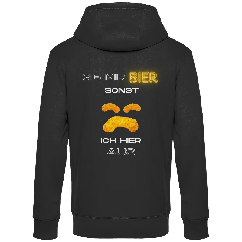 Premium Hoodie "Ich flip aus" (Backprint) Cotton Hoodie Fleece Lining Warmth